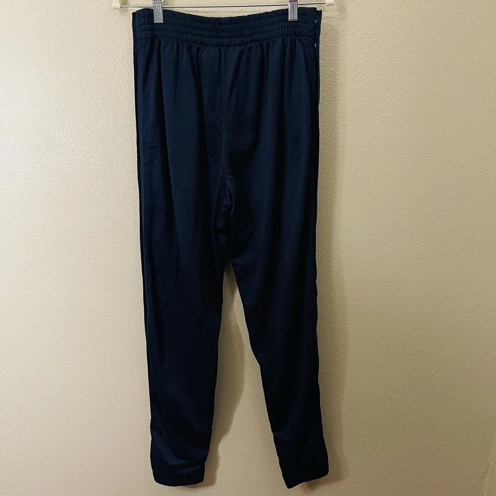 Vintage Starter Snap Button Track‎ Pants Tear Away Glam Navy Red Size S - M